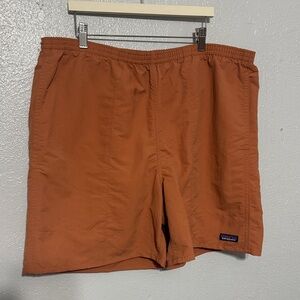 Patagonia Mens Baggies Lights 6 Shorts Sienna Clay Orange Lined Swim Trunk Hike
